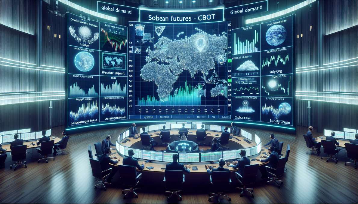 Hình ảnh minh họa các yếu tố ảnh hưởng giá đậu tương trên sàn CBOT