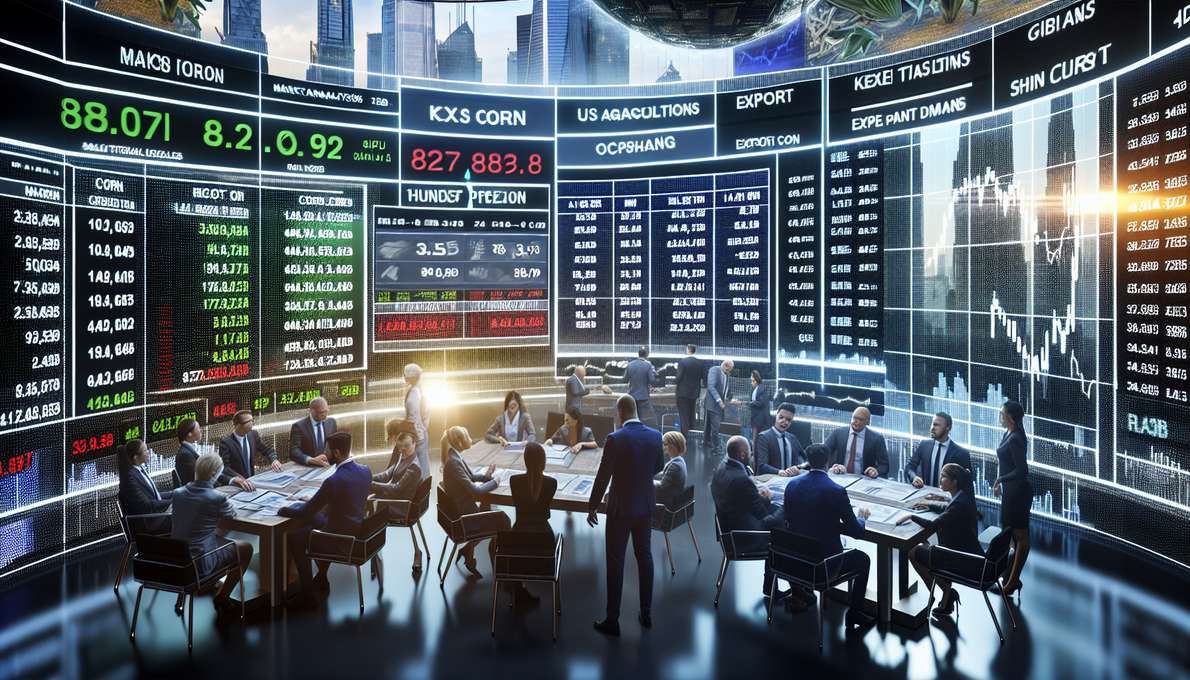Biểu đồ giá ngô CBOT với các yếu tố ảnh hưởng