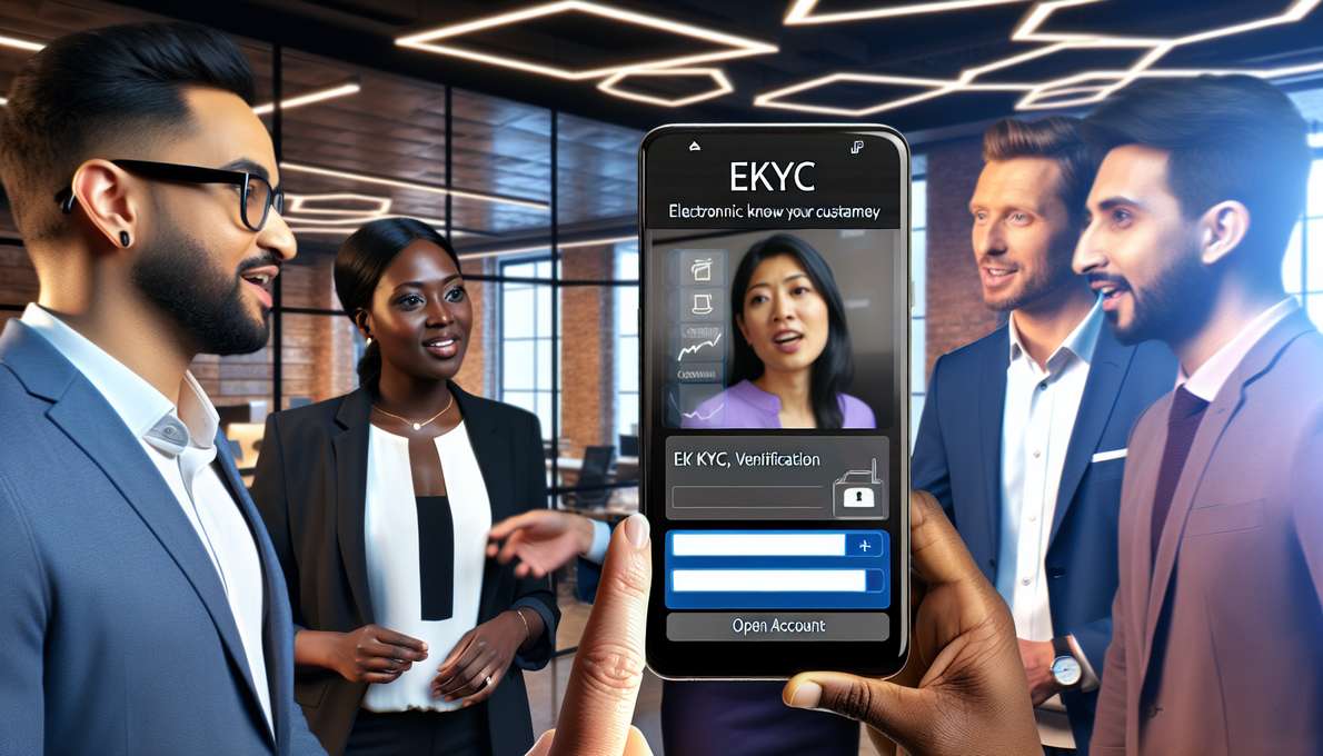 Hình ảnh minh họa quy trình mở tài khoản giao dịch hàng hóa bằng công nghệ eKYC trên điện thoại