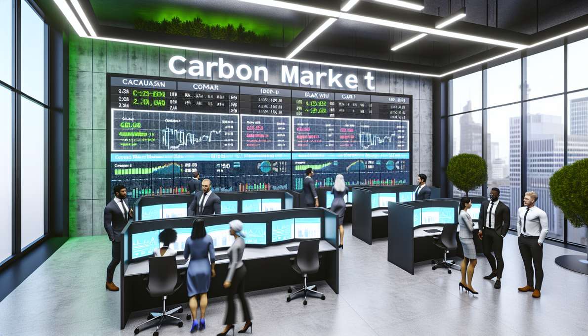 Hình ảnh minh họa về thị trường carbon, thể hiện tiềm năng phát triển và các yếu tố ảnh hưởng.