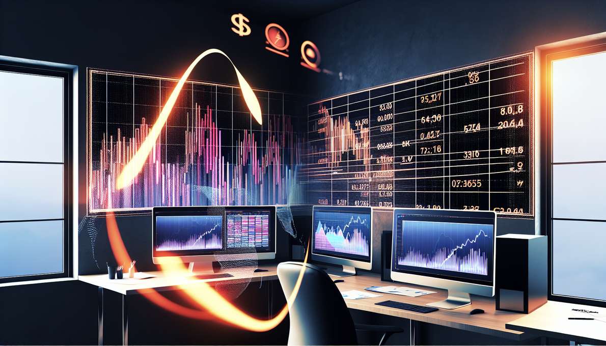 Biểu đồ thể hiện công thức tính lãi lỗ hợp đồng tương lai hàng hóa, với các yếu tố như giá, số lượng, và chi phí, trên nền tảng giao dịch hiện đại.